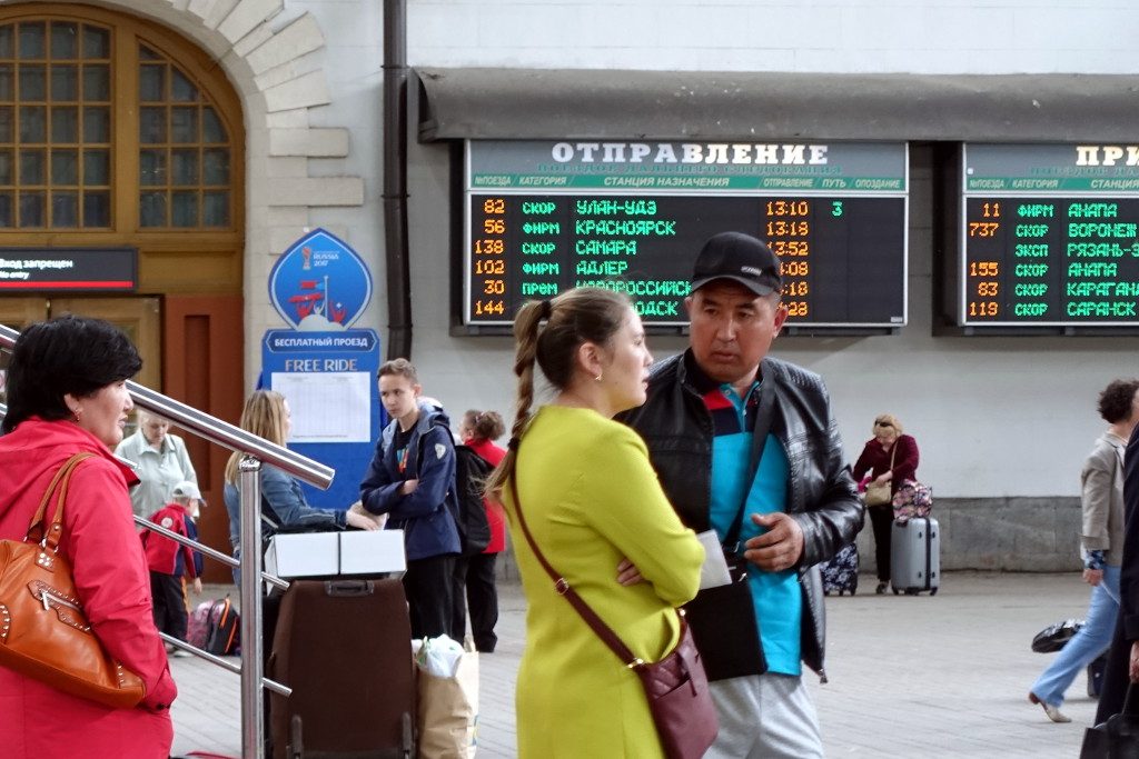 13:18 Uhr geht es weiter mit Zug Nr. 56 Richtung Krasnojarsk