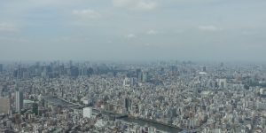 Ausblick auf das kleine Tokyo.