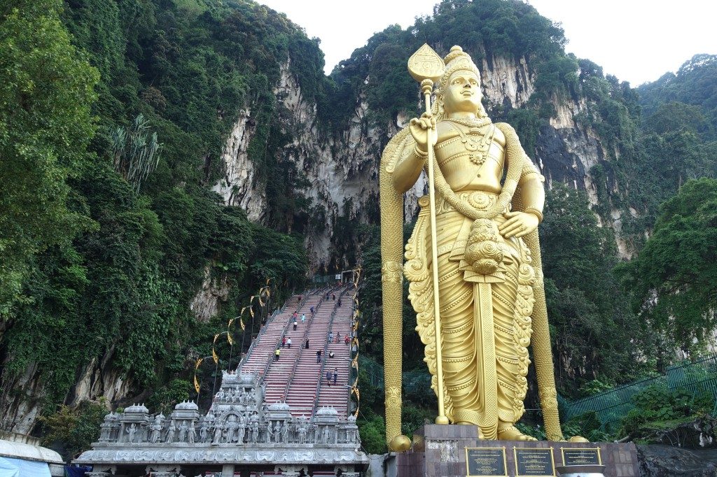 Der Aufgang zu den Batu Caves.