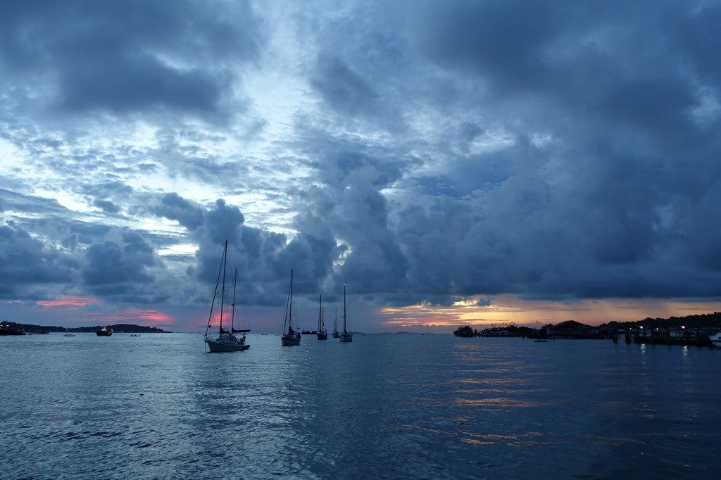 Ein letzter Sundowner auf der Runaway. Danke Reinhard fürs mitsegeln!