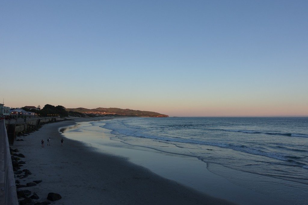 Saint Clair Strand in Dunedin, hier gabs Abends immer schön Takeaway-Essen.