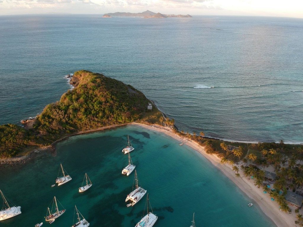 Salt Whistle Bay from air