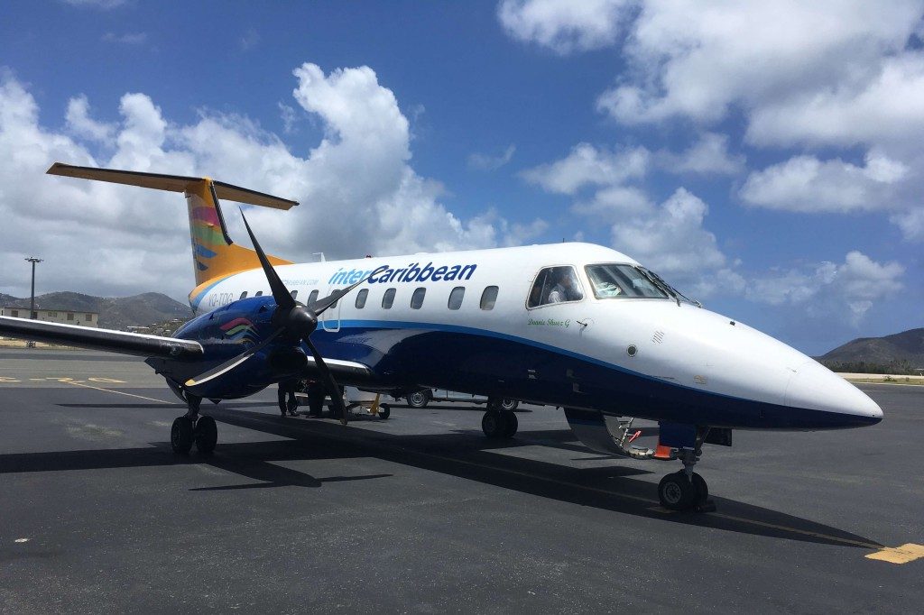 Mit dem kleinsten Flugzeug bisher, ging es nach Tortola