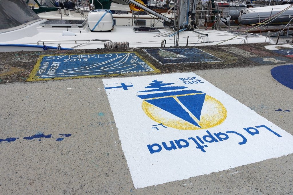 Auch La Capitana bekommt Ihren Stempel auf der Mauer